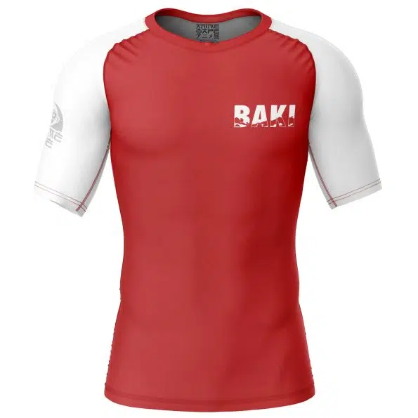 Baki the Grappler Short Sleeve Rash Guard Compression Shirt