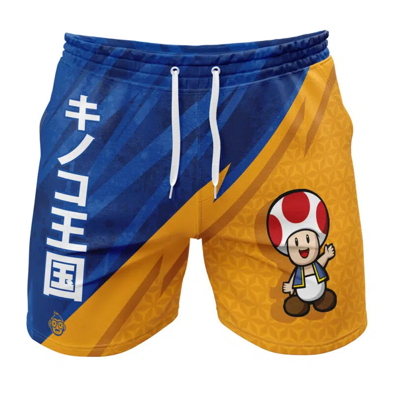 Toad Mario Bros Gym Shorts