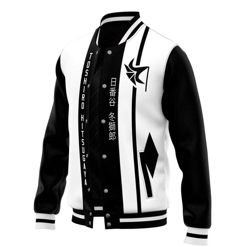 Toshiro Hitsugaya Bleach Varsity Jacket - Image 3