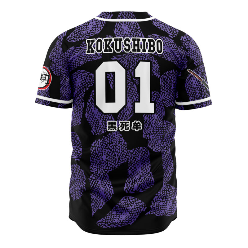 Upper Moons Kokushibo Demon Slayer Baseball Jersey - Image 3