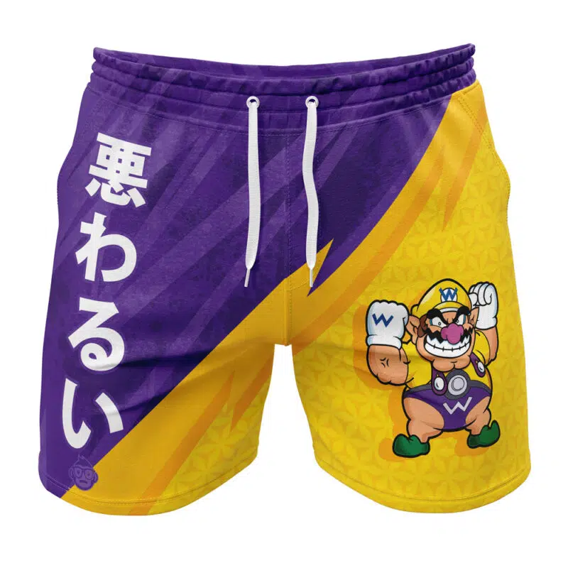 Wario Mario Bros Gym Shorts