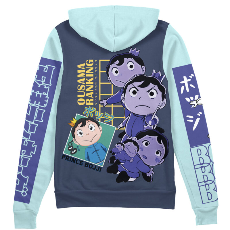 Bojji-san Ousama Ranking Streetwear Zip Hoodie Jacket
