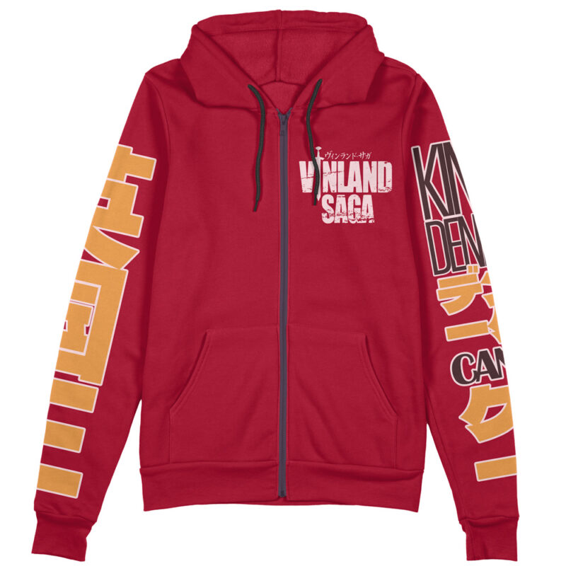 Canute Vinland Saga Streetwear Zip Hoodie Jacket - Image 2