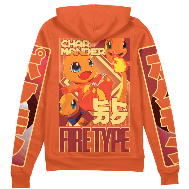 Charmander Pokemon Streetwear Zip Hoodie Jacket