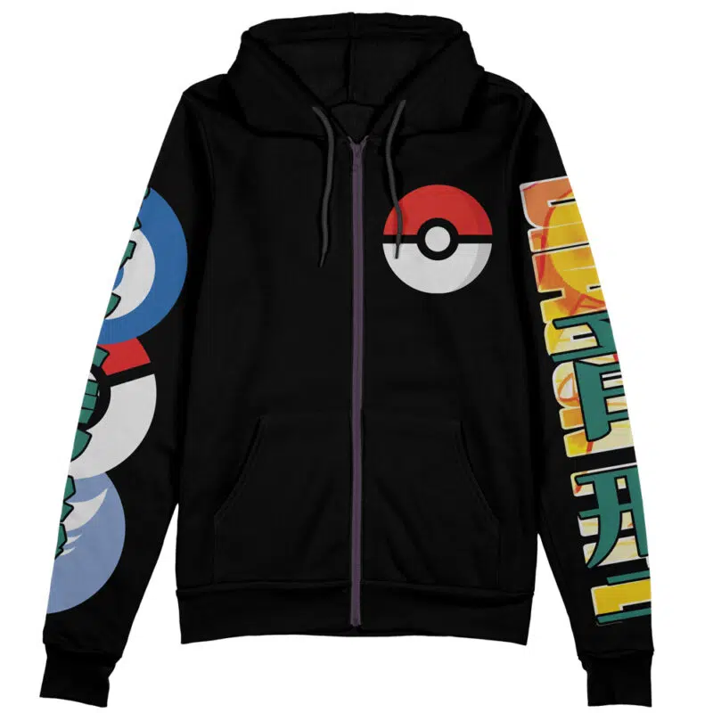 Dragonite Pokemon Streetwear Zip Hoodie Jacket - Image 2