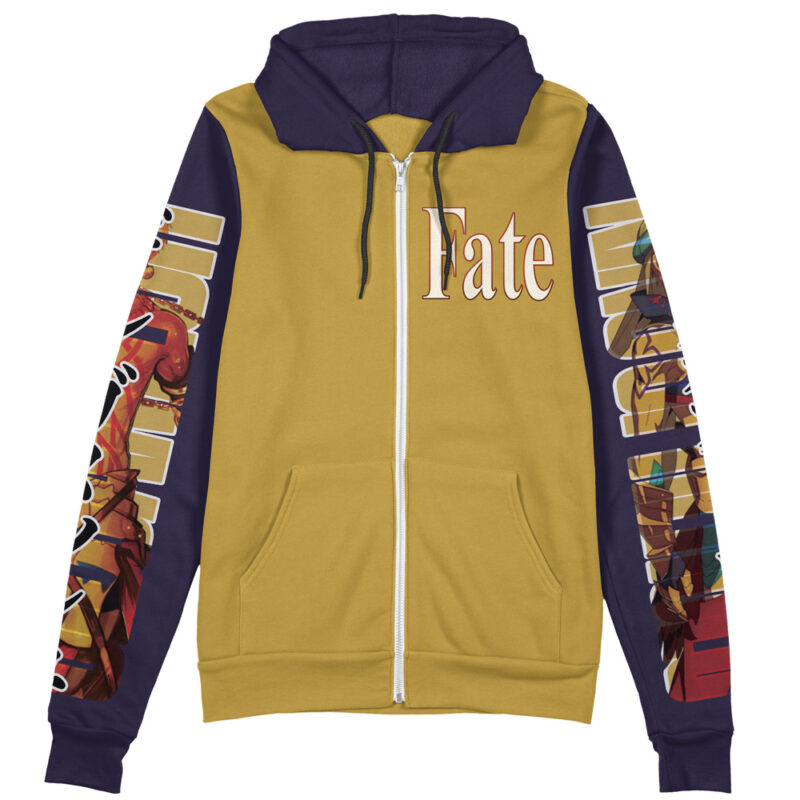Gilgamesh Fate Series Streetwear Zip Hoodie Jacket - Image 2