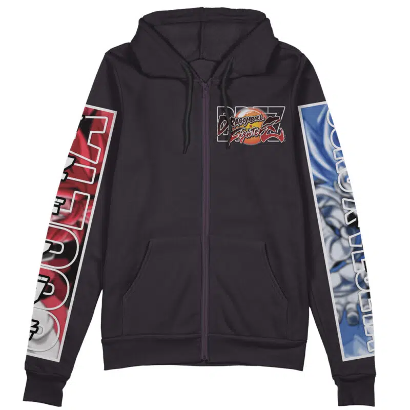 Gogeta Dragon Ball Z Fighterz Streetwear Zip Hoodie Jacket - Image 2