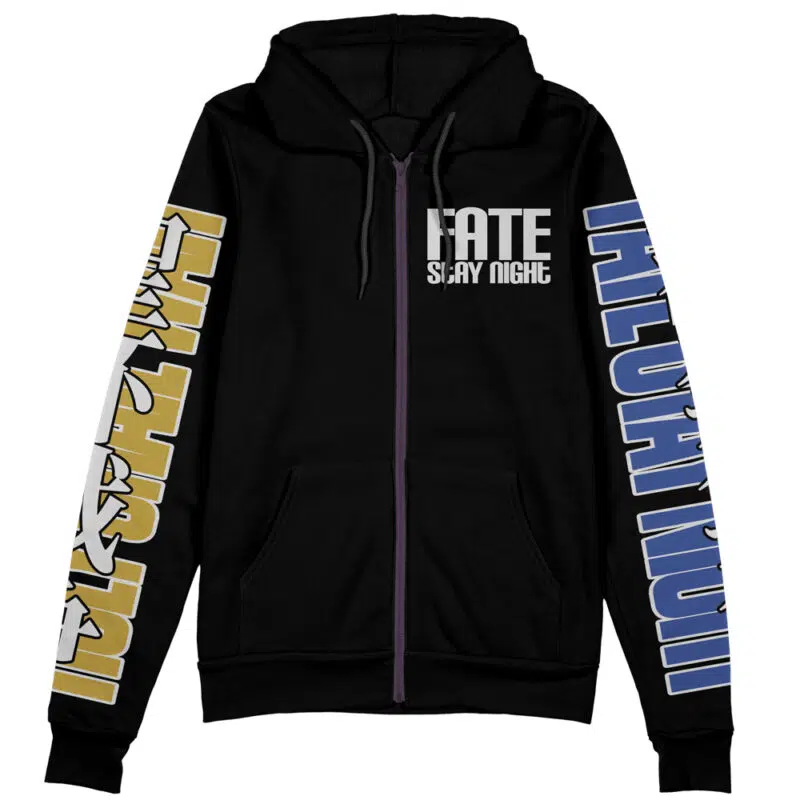 Holy Grail War Fate Stay Night Unlimited Blade Works Streetwear Zip Hoodie Jacket - Image 2