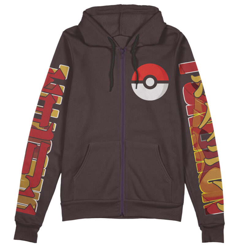 Haxorus Pokemon Streetwear Zip Hoodie Jacket - Image 2
