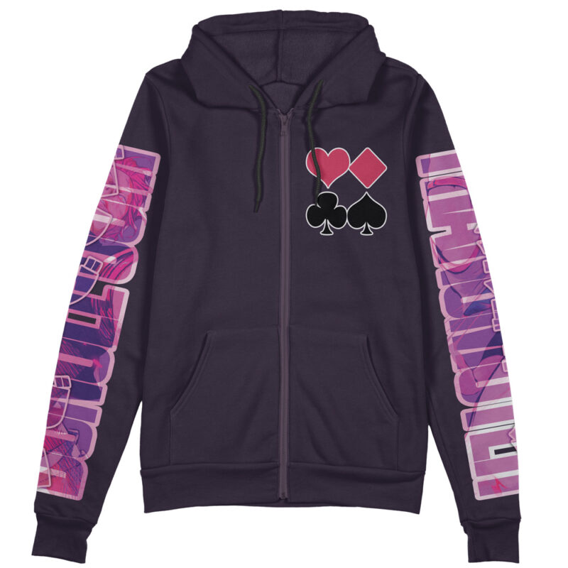 Hisoka Hunter x Hunter Streetwear Zip Hoodie Jacket - Image 2