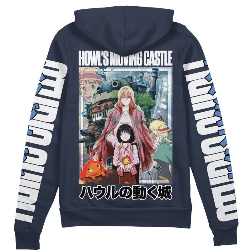 Howl's Moving Castle Studio Ghibli Streetwear Zip Hoodie Jacket