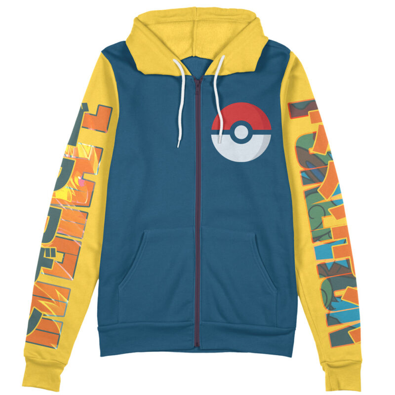 Infernape Pokemon Streetwear Zip Hoodie Jacket - Image 2