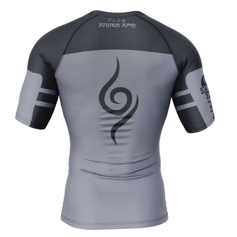 Kakashi Anbu Shippuden Short Sleeve Rash Guard Compression Shirt - Image 2