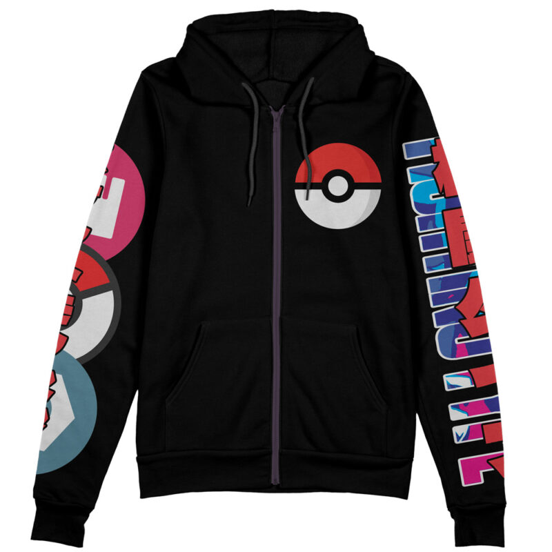 Lucario Pokemon Streetwear Zip Hoodie Jacket - Image 2
