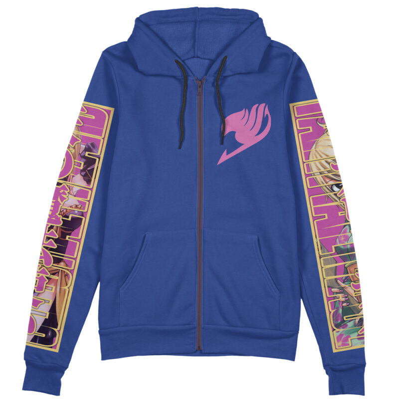 Lucy Heartfilia Fairy Tail Streetwear Zip Hoodie Jacket - Image 2