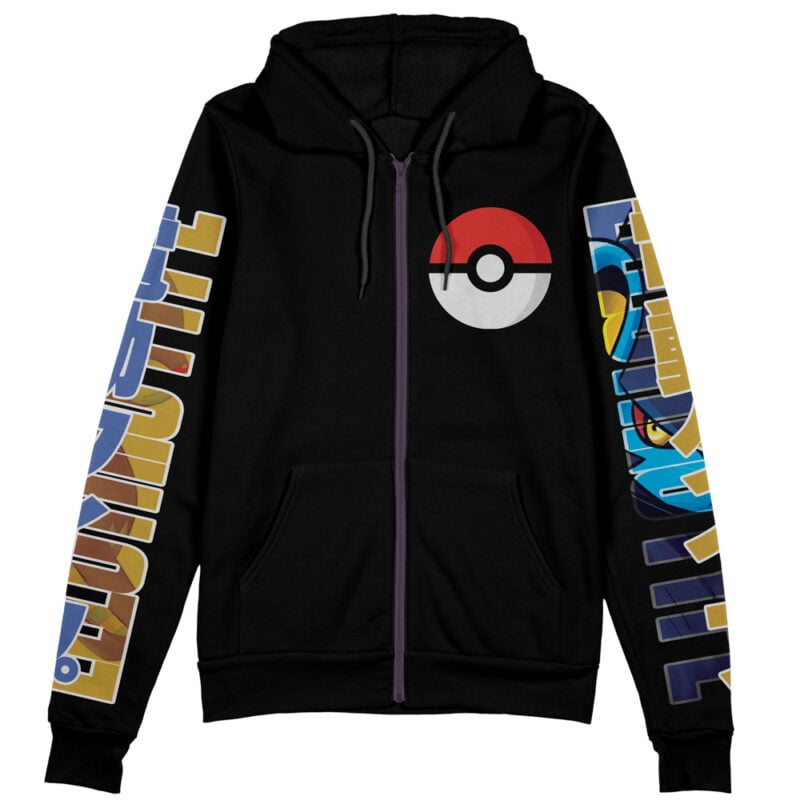 Luxray Pokemon Streetwear Zip Hoodie Jacket - Image 2