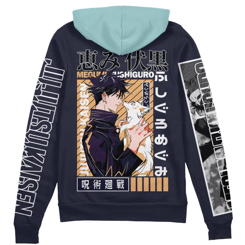 Fushiguro Megumi Jujutsu Kaisen Streetwear Zip Hoodie Jacket