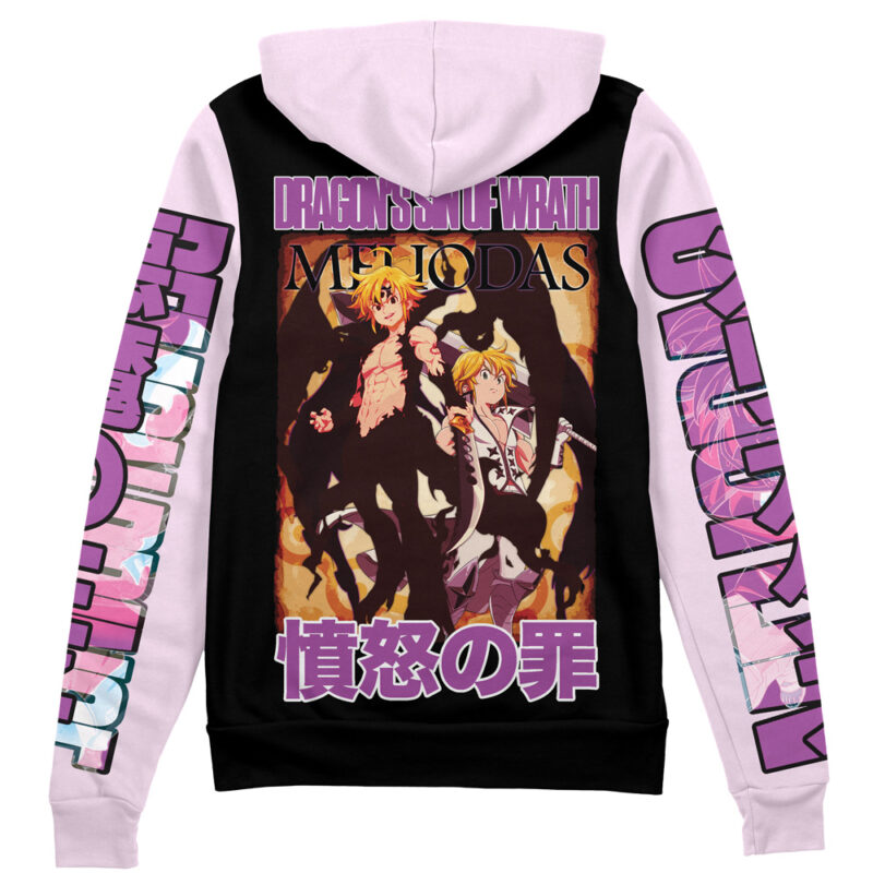 Meliodas Seven Deadly Sins Streetwear Zip Hoodie Jacket
