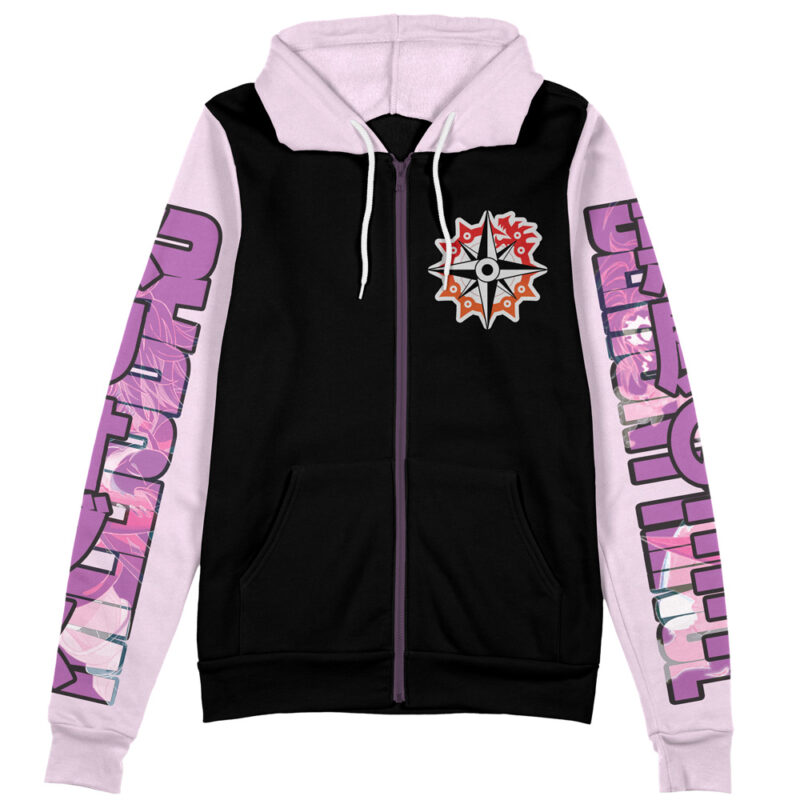 Meliodas Seven Deadly Sins Streetwear Zip Hoodie Jacket - Image 2