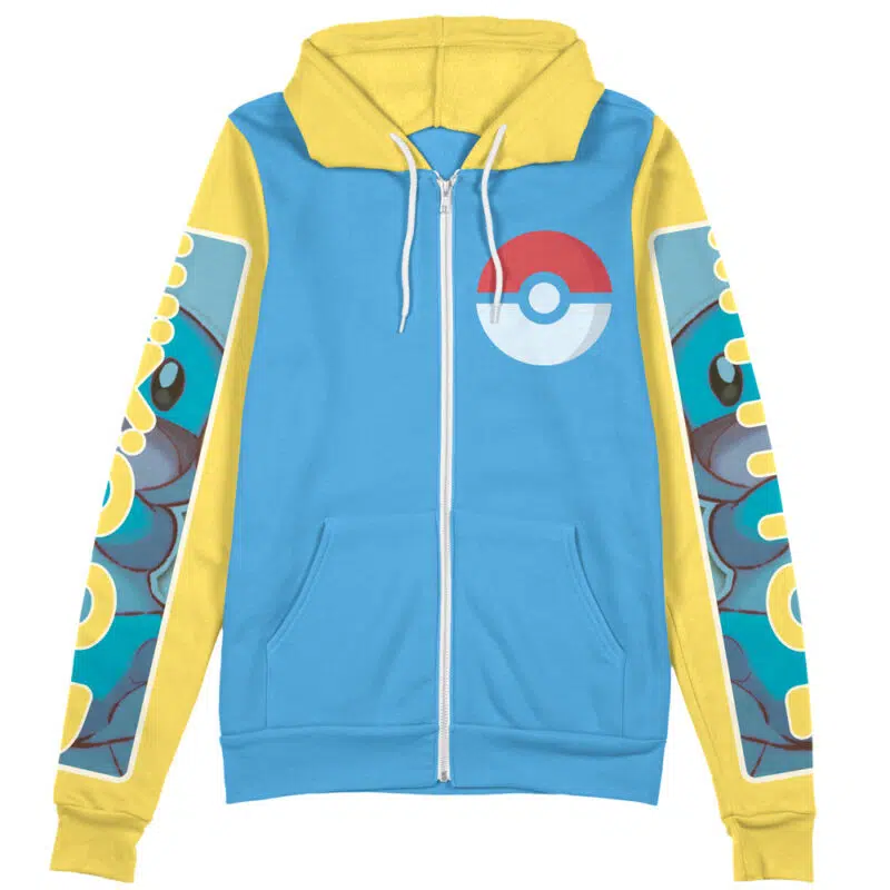 Mudkip Pokemon Streetwear Zip Hoodie Jacket - Image 2
