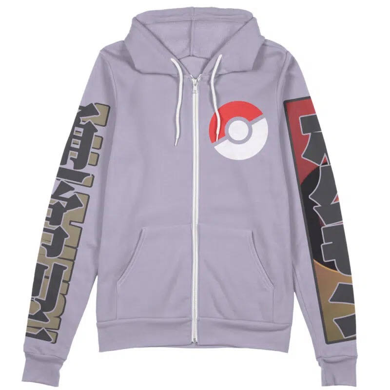 Normal Type Pokemon Streetwear Zip Hoodie Jacket - Image 2