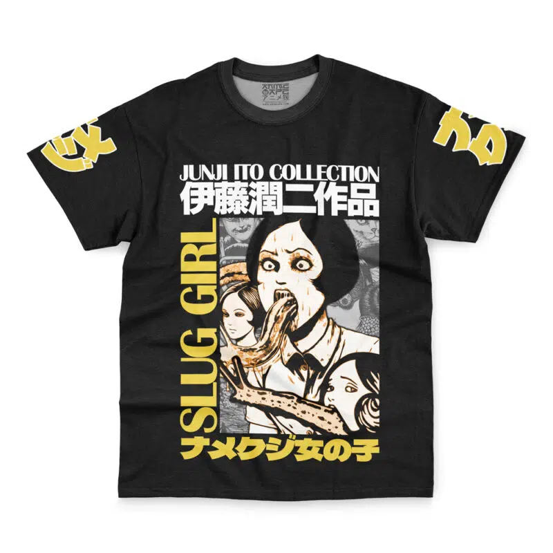 Slug Girl Junji Ito Collection Streetwear T-Shirt - Image 2