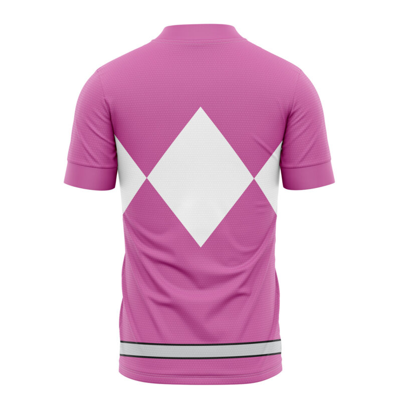 Pink Ranger Mighty Morphin Power Rangers Soccer Jersey - Image 2
