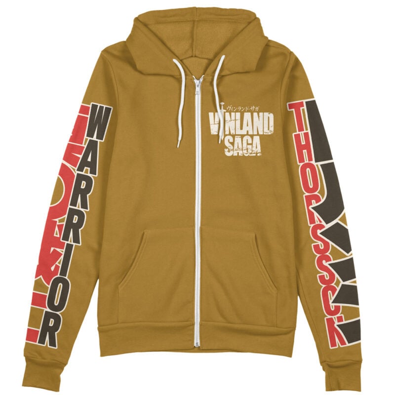 Thorfinn Vinlad Saga Streetwear Zip Hoodie Jacket - Image 2