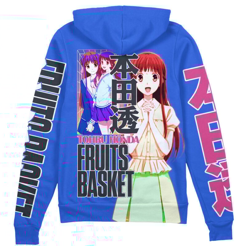 Tohru Honda Fruits Basket Streetwear Zip Hoodie Jacket