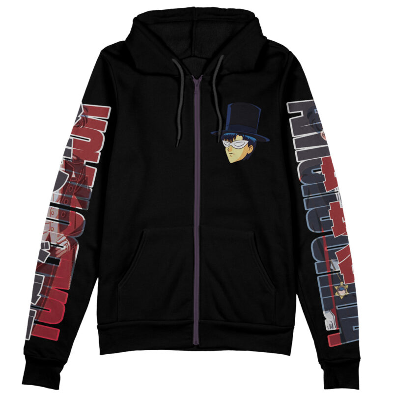 Tuxedo Mask Sailor Moon Streetwear Zip Hoodie Jacket - Image 2