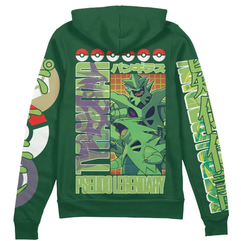 Tyranitar Pokemon Streetwear Zip Hoodie Jacket