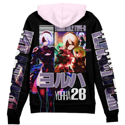 2B Nier Automata Streetwear Zip Hoodie Jacket