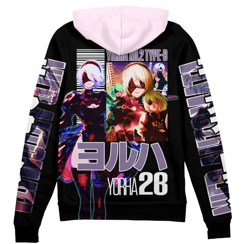 2B Nier Automata Streetwear Zip Hoodie Jacket