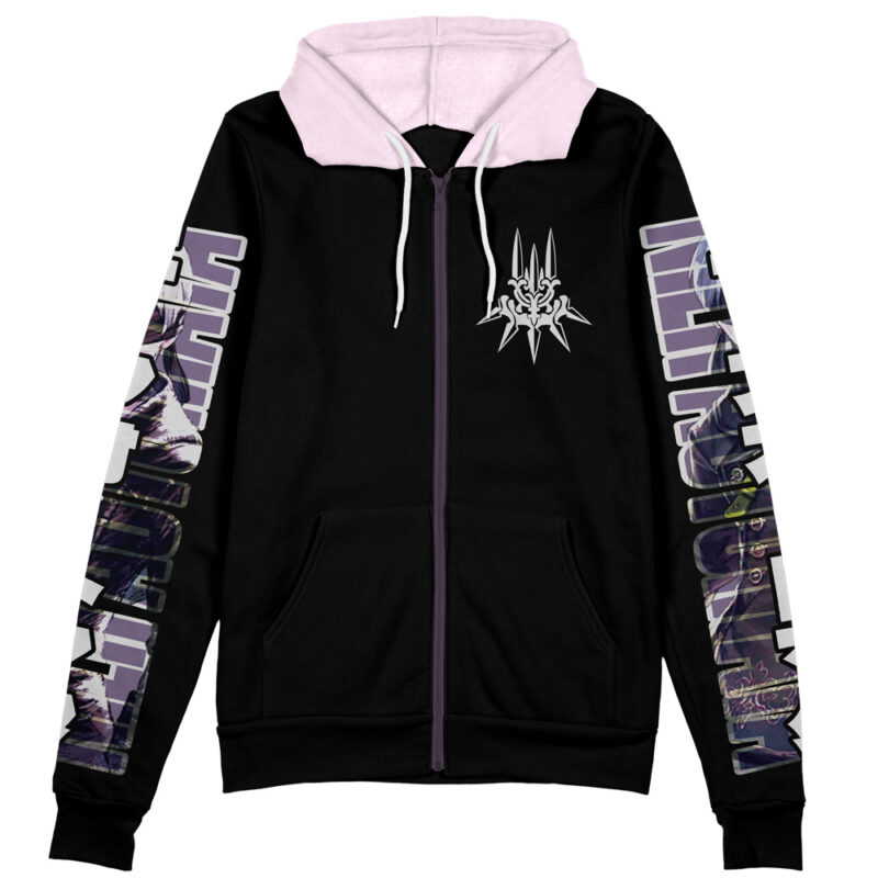 9S Nier Automata Streetwear Zip Hoodie Jacket - Image 2