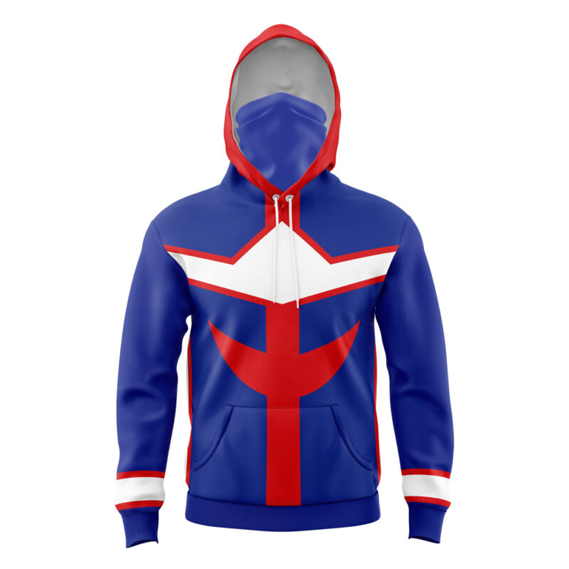 All Might My Hero Academia Masked Hoodie