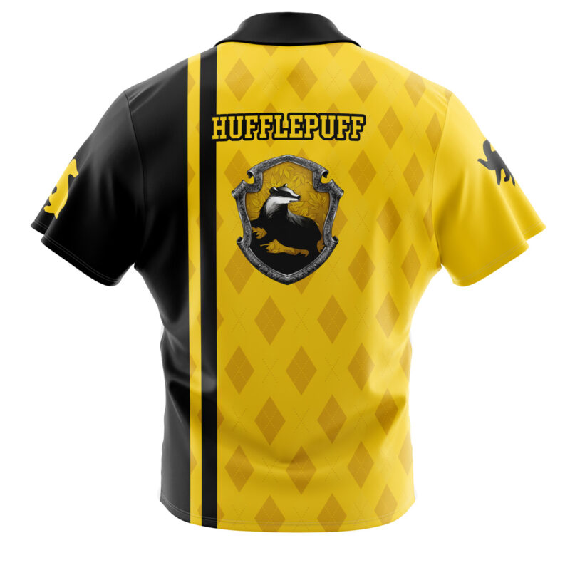 Hufflepuff Harry Potter Button Up Hawaiian Shirt - Image 2