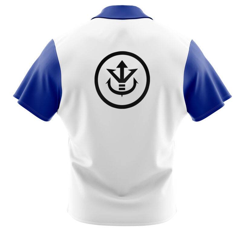 Vegeta Dragon Ball Z Button Up Hawaiian Shirt - Image 2