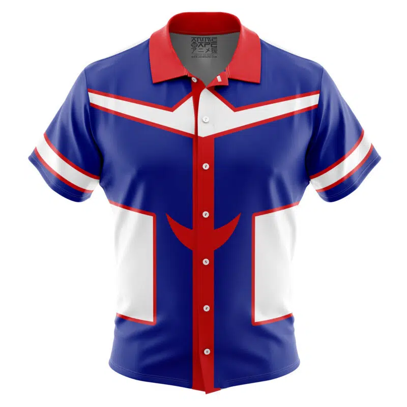 All Might My Hero Academia Button Up Hawaiian Shirt