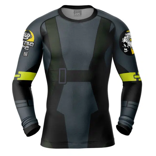 Ground Zeroes Big Boss Metal Gear Solid Long Sleeve Rash Guard Compression