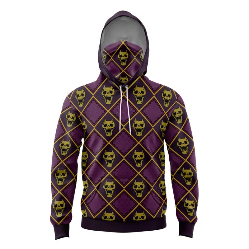 Killer Queen Jojo's Bizarre Adventure Masked Hoodie