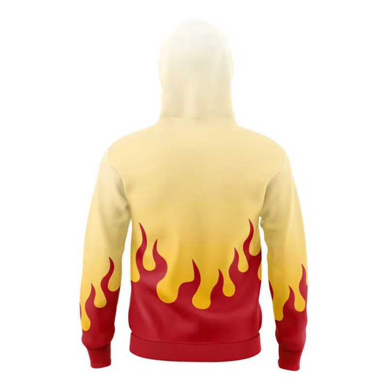 Kyojuro Rengoku Demon Slayer Masked Hoodie - Image 2