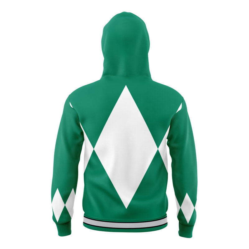 Green Ranger Mighty Morphin Power Rangers Masked Hoodie - Anime Ape