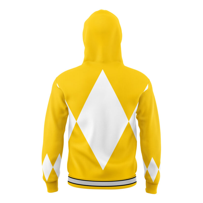 Yellow Ranger Mighty Morphin Power Rangers Masked Hoodie - Image 2