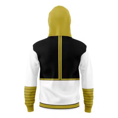White Ranger Mighty Morphin Power Rangers Masked Hoodie