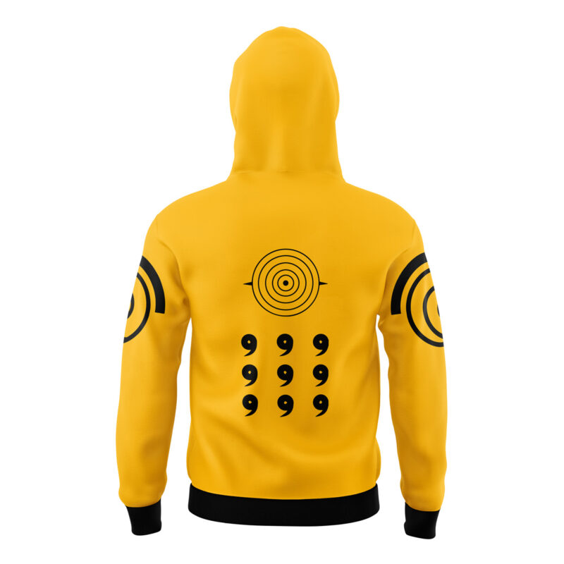 Nine-Tails Chakra Mode Shippuden Masked Hoodie - Image 2