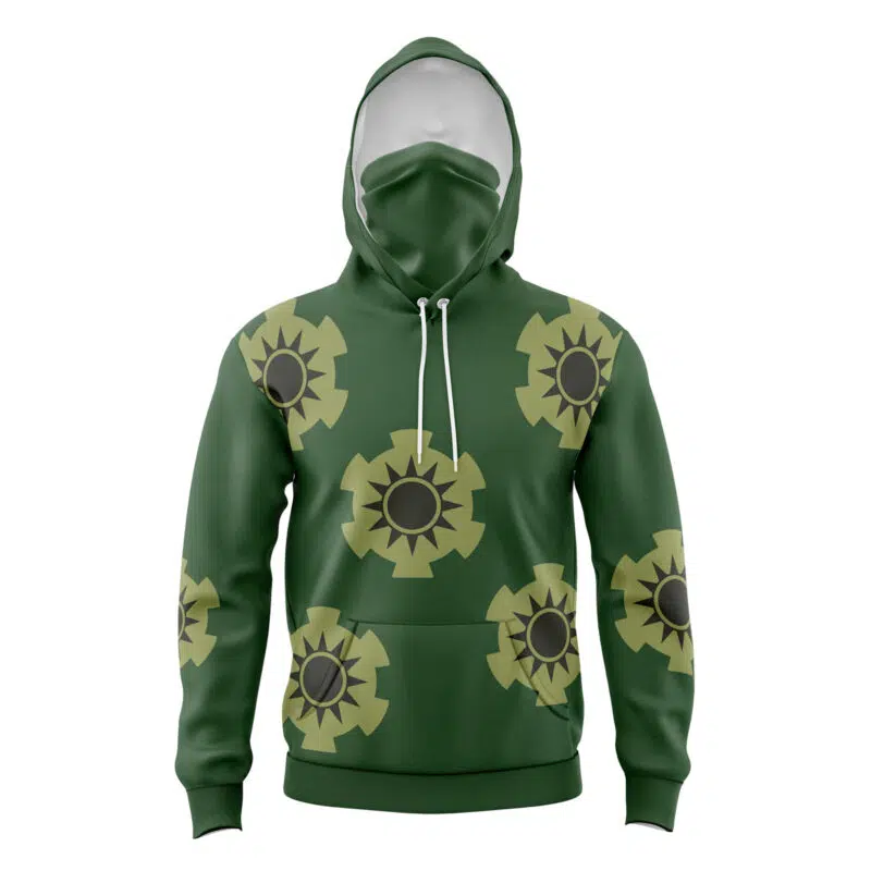 Zoro Wano One Piece Masked Hoodie