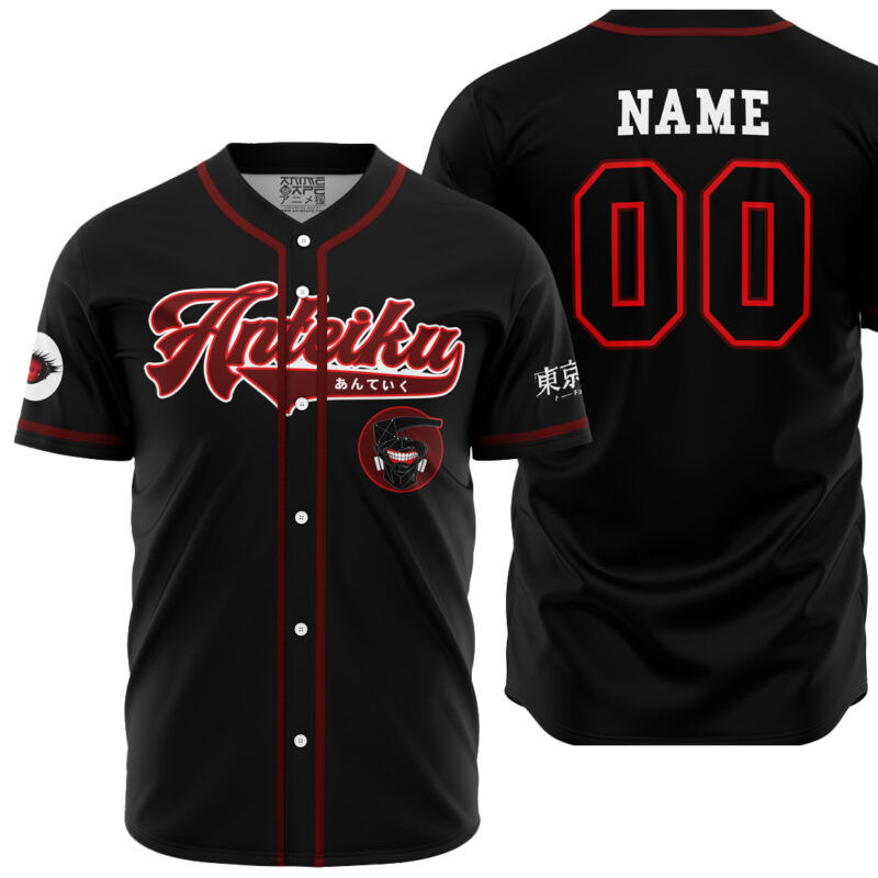 Personalized Anteiku Kaneki Tokyo Ghoul Baseball Jersey