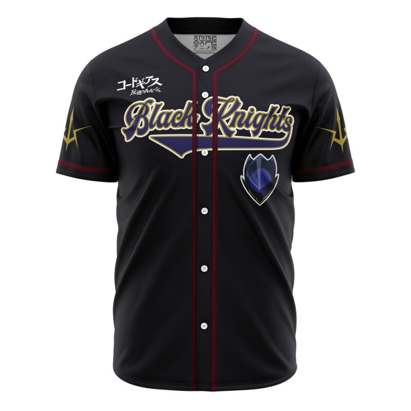 Personalized Black Knights Zero Code Geass Baseball Jersey - Image 2