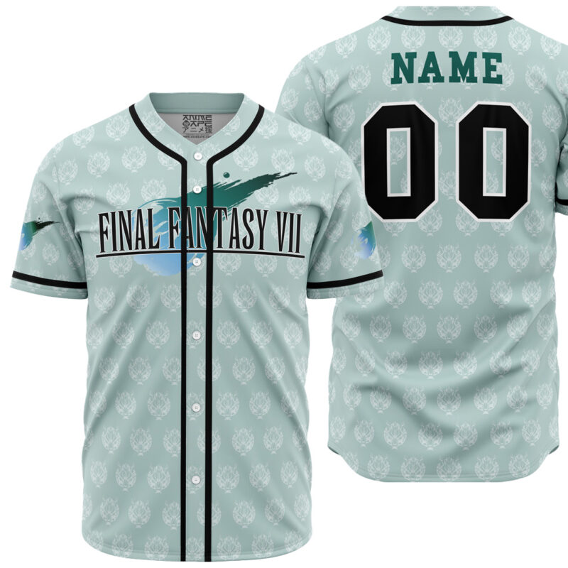 Personalized Cloud Strife Final Fantasy 7 Baseball Jersey
