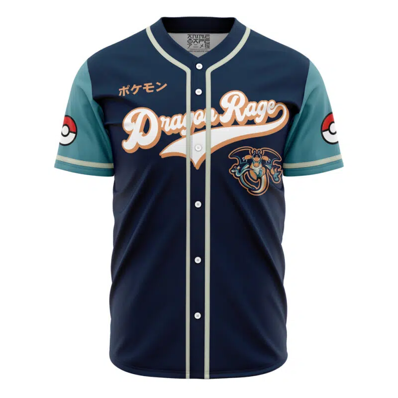 Personalized Dragon Rage Dragon Type Pokemon Baseball Jersey - Image 2